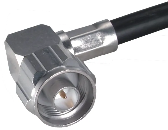 N-MALE RG213 half crimp angle