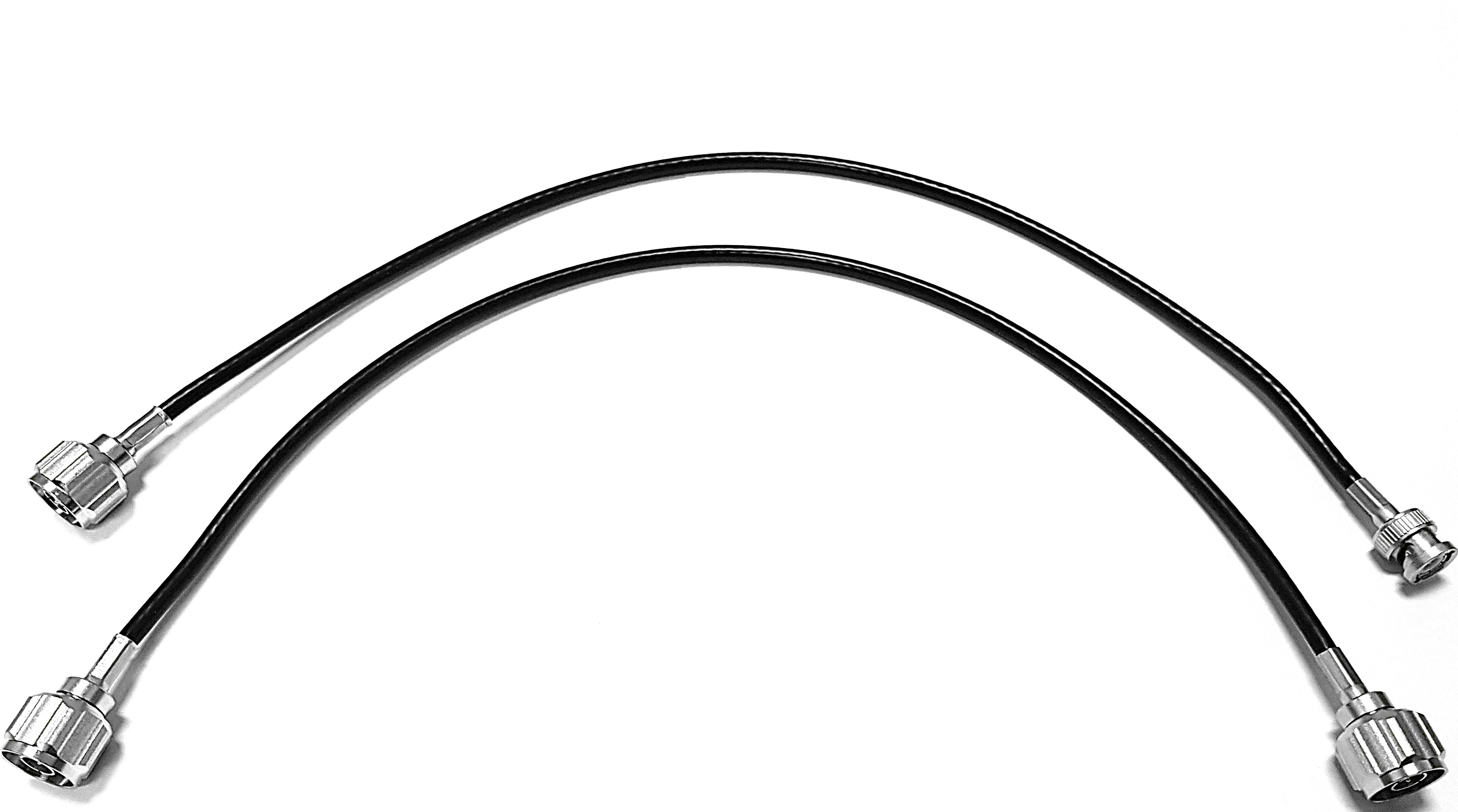 Antenna Cable kit for Repeaters with BNC and N-connector to Duplexer with N-connector, 50cm