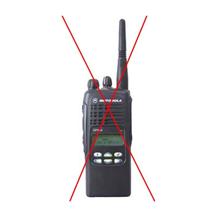 GP360 VHF 136 - 174 Mhz, 255 kanaler, 1-5watt, PL, 5 tone, menytaster, display, VOX